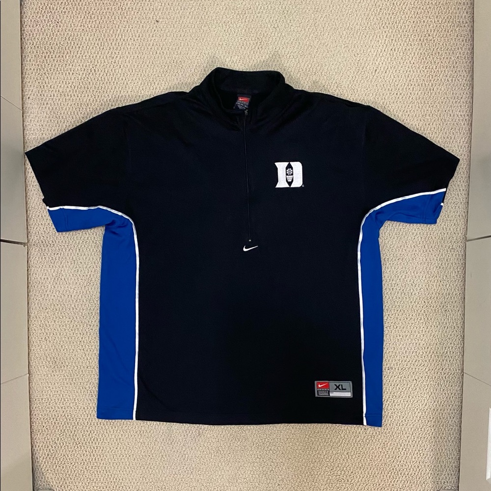 Nike Duke Blue Devils NCAA Basketball Warm Up Jersey Men’s XL Made in Korea